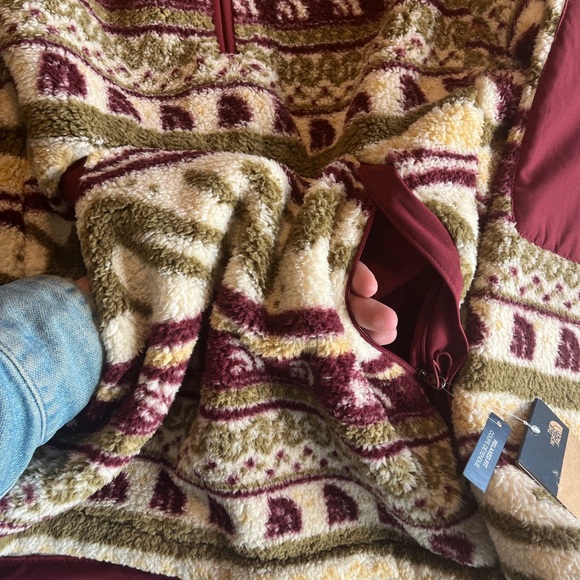 North Face Size M Fair Isle Fleece Campshire Hoodie Jacket Coat NWT $160 - Picture 3 of 12